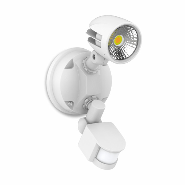 13W Security Spot W/Sensor IP54 White