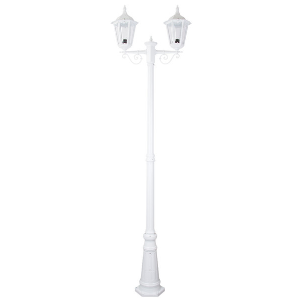 GT-140 Chester Twin Head Tall Post Light - Powder Coated Finish / B22