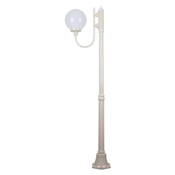 GT-612 Lisbon 25cm Sphere Curved Arm Medium Post Light - Powder Coated Finish / E27