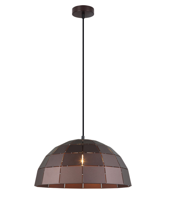 PENDANT ES 72W Coffee Tiled (Iron) Dome