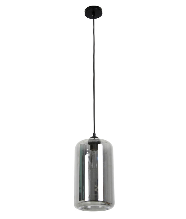 PENDANT ES 60W SMOKED GLASS OBLONG