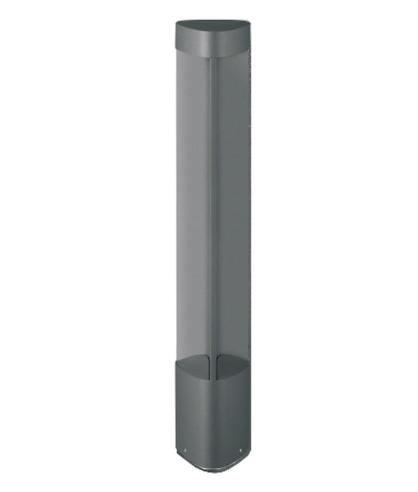 BOLLARD LED GREY 3000K 6W IP54 TRIANGULAR H800mm