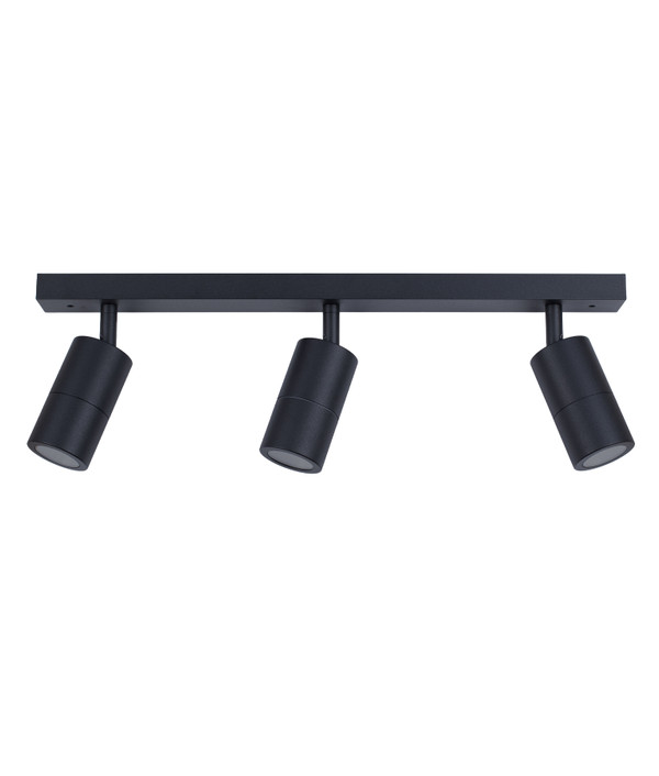 WALL GU10 PILLAR 3 Light BAR BLK IP44 L550mm