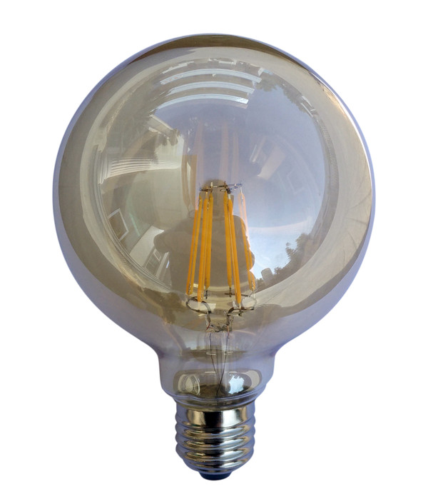 GLOBE LED CARBON LOOK ES G125 6W 2200K