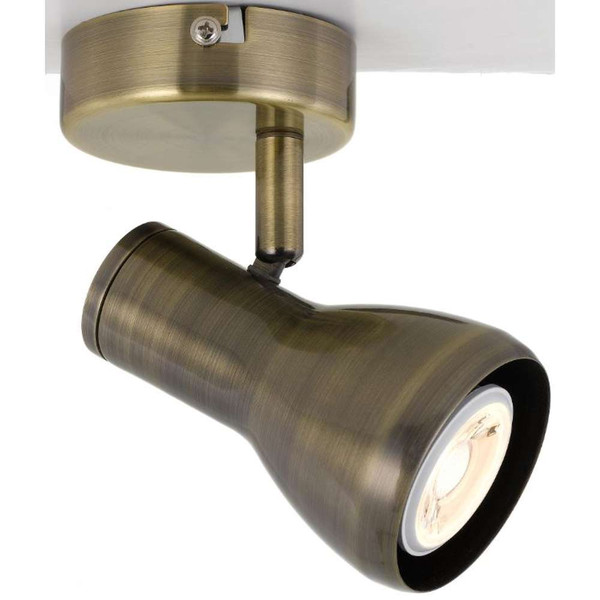 Curtis LED 1 Light Spot Antique Brass