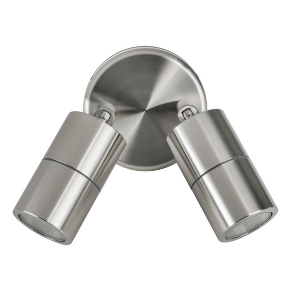  HV1307MR11NW - Mini Tivah 316 Stainless Steel Double Adjustable Wall Pillar Lights 