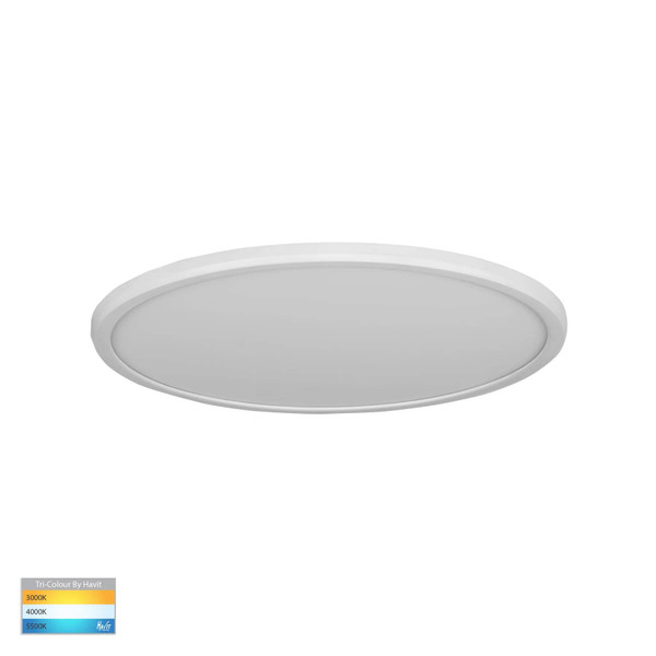  HV5877T-WHT - Slim White 24w LED Oyster Light 