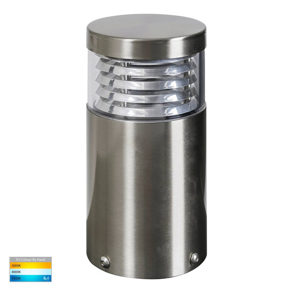  HV1615T-SS316 -Mini 316 Stainless Steel Louvred LED Bollard Light 