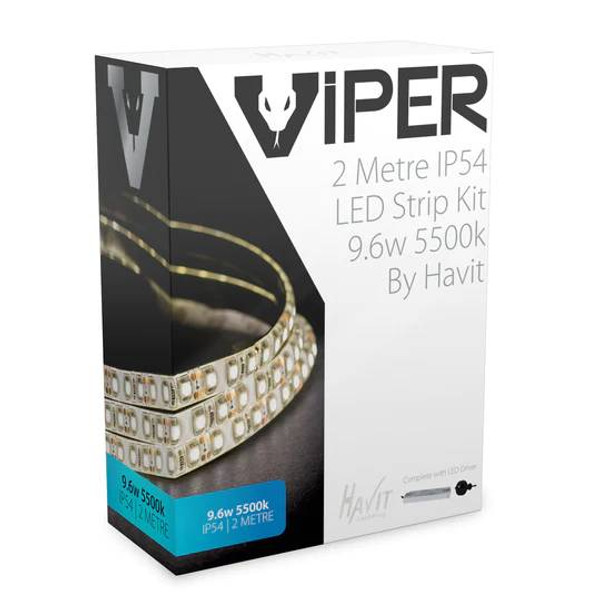 VPR9744IP54-120-2M - VIPER 9.6w 2m LED Strip kit 5500k