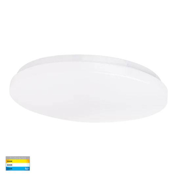 HV5886T-WHT - Ostra White 28w LED Oyster Light