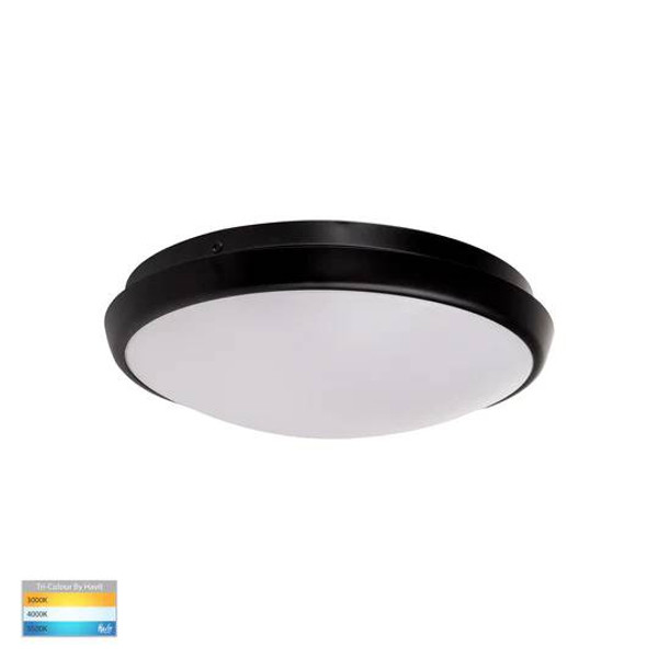 HV5887T-BLK - Ostron Black 12w LED Oyster Light