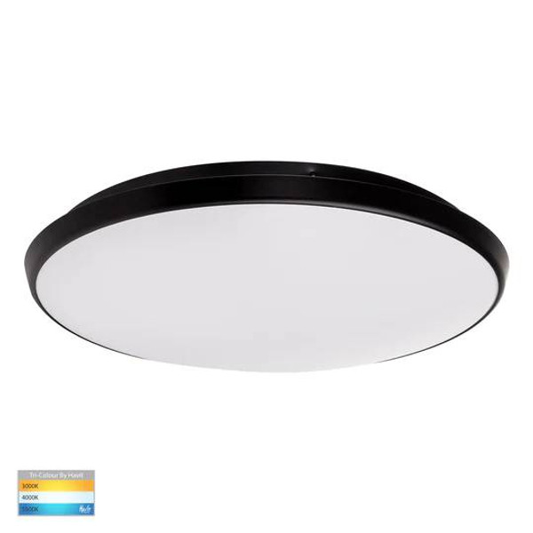 HV5889T-BLK - Ostron Black 28w LED Oyster Light