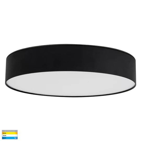 HV5893T-BLK - Nella Black 30w Surface Mounted LED Oyster