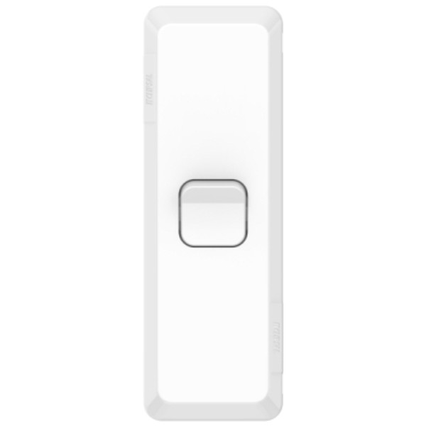 Pro Series Architrave Switch Vertical Mount, 1 Gang, 230/240V, 20A, 16AX
