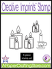 Christmas Candles - Creative Imprints rubber stamp set