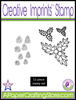 Holly & Pinecones - Creative Imprints rubber stamp 11-piece set