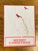 MERRY CHRISTMAS and PEACE LOVE JOY - Creative Imprints rubber stamp 2-piece set