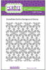 Snowflake Outline background Creative Imprints rubber stamp