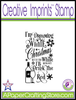 I'm Dreaming of a White Christmas but if the White runs out, I'll drink the Red Creative Imprints rubber stamp