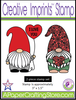 Valentine Gnomes Creative Imprints  rubber stamp