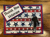 Thank You Veteran Creative Imprints rubber stamp 3-pc set
