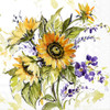 Susan Winget Sunflower Bunch - pack of 2 cocktail napkins