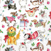 Christmas Dogs  - pack of 2 cocktail napkins