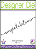 Long Tail "congratulations" Designer Die