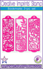Bookmark Rose themed 3-pc stamp set