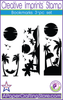 Bookmark Beach themed 3-pc stamp set