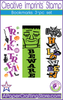 Bookmark Halloween themed 3-pc stamp set