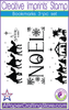 Bookmark Nativity themed 3-pc stamp set