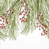 Winterberry Pine - pack of 2 cocktail napkins
