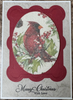 Cardinal in Holly - pack of 2 cocktail napkins
