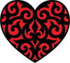 Intricate Scroll Heart 2-pc Designer Die™