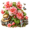 Sun Bonnet -Begonia  Peel & Place - AVAILABLE ONLINE ONLY
