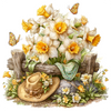Sun Bonnet - Daffodil Peel & Place - AVAILABLE ONLINE ONLY