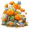 Sun Bonnet - Calendula Peel & Place - AVAILABLE ONLINE ONLY