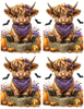 Halloween Highland Calf Peel & Place