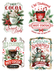 Christmas Cocoa Peel & Place - 4 Different Images - ONLY AVAILABLE ONLINE