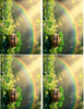 St Patrick's Day Pot of Gold with Rainbow Peel & Place
