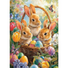 Basket of 3 Easter Bunnies