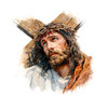 Jesus on Cross close up 4 different images- ONLINE ONLY