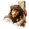 Jesus on Cross close up 4 different images- ONLINE ONLY