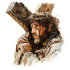 Jesus on Cross close up 4 different images- ONLINE ONLY