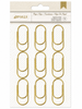 Gold Jumbo Paper Clips (9pcs)