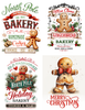 Christmas Gingerbread Peel & Place