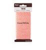 Baker's Twine Coral & White