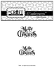 Fancy Merry Christmas Digital Imprints stamp set