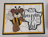 Just Buzzin" By to say Hi Creative Imprints rubber stamp